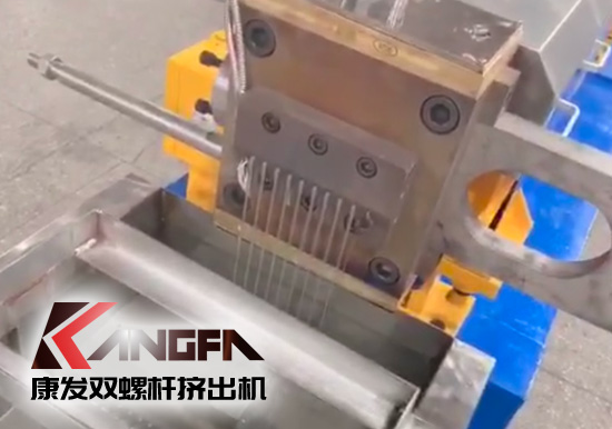 “中國制造”尋求挖掘更大的非洲需求！JSH-65型雙螺桿擠出機設備出口設備帶料試機，坐標非洲！